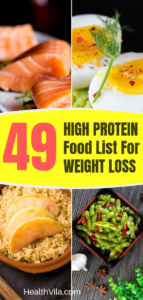 High Protein Diet for Weight Loss Food Lists